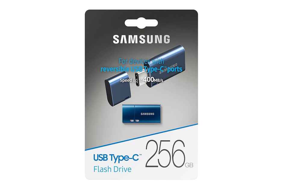 Samsung Type C Usb Flash Drive 256Gb | Transfers 4Gb Files In 11 Secs W/Up To 400Mb/S 3.13 - Blue